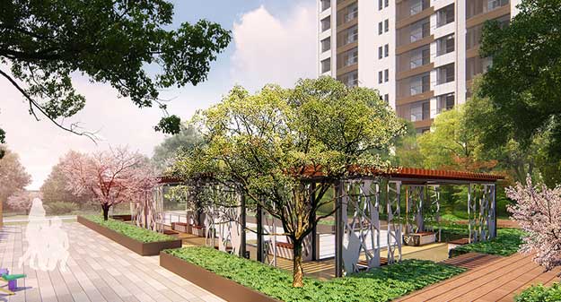 園林技術小區效果圖