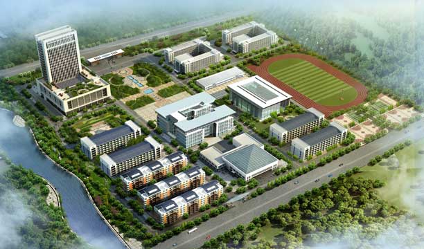 冠縣職業教育中心學校俯視圖