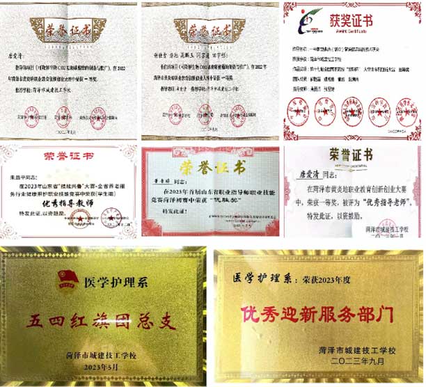 菏澤城建技工學校有醫學護理係部榮譽