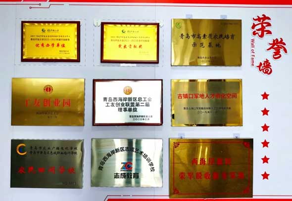 青島誌成職業培訓學校學校榮譽