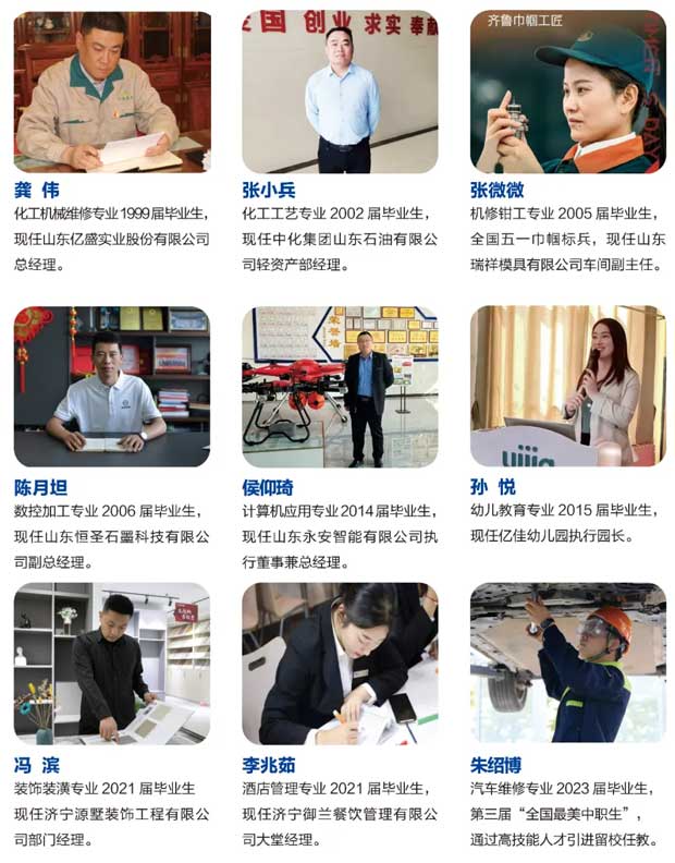濟寧技師學院優秀畢業生